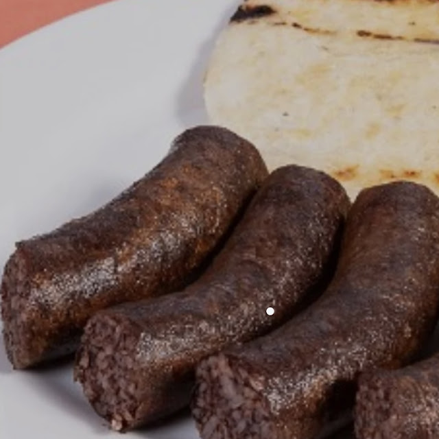 Morcilla Con Arepita Blood Sausage with Small Arepa