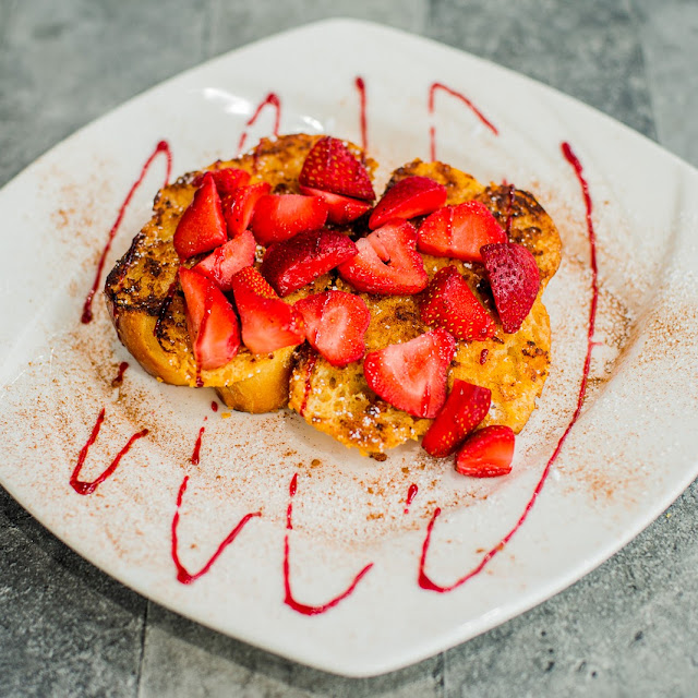 Challah French Toast with Fresh Strawberries