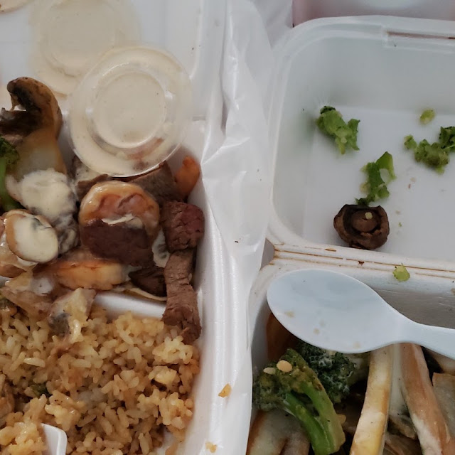 Steak and Shrimp and Vegetable Tempura