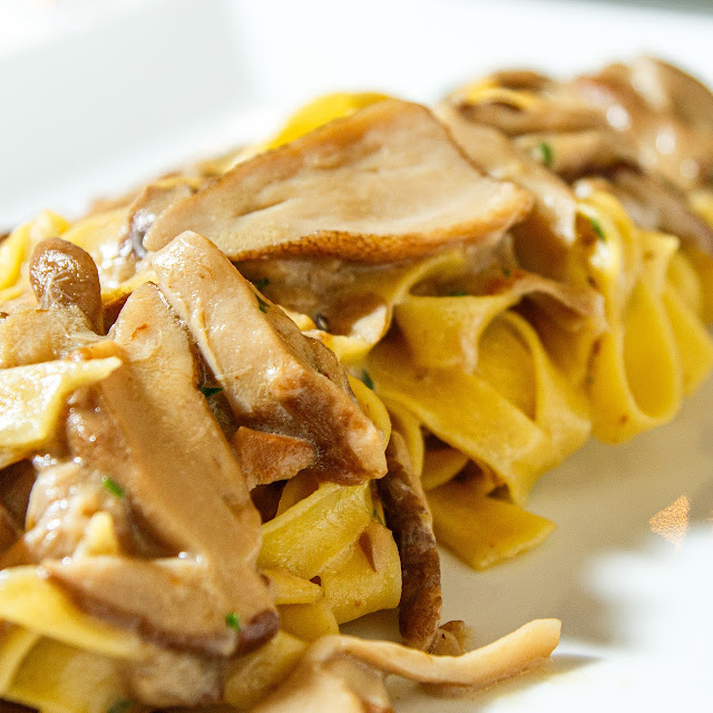 Fresh Tagliatelle With Porcini Mushrooms