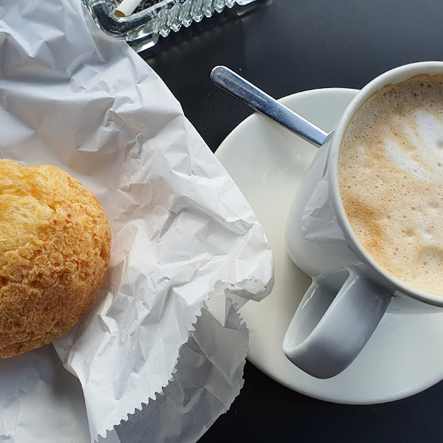 Cheese Bread and Latte