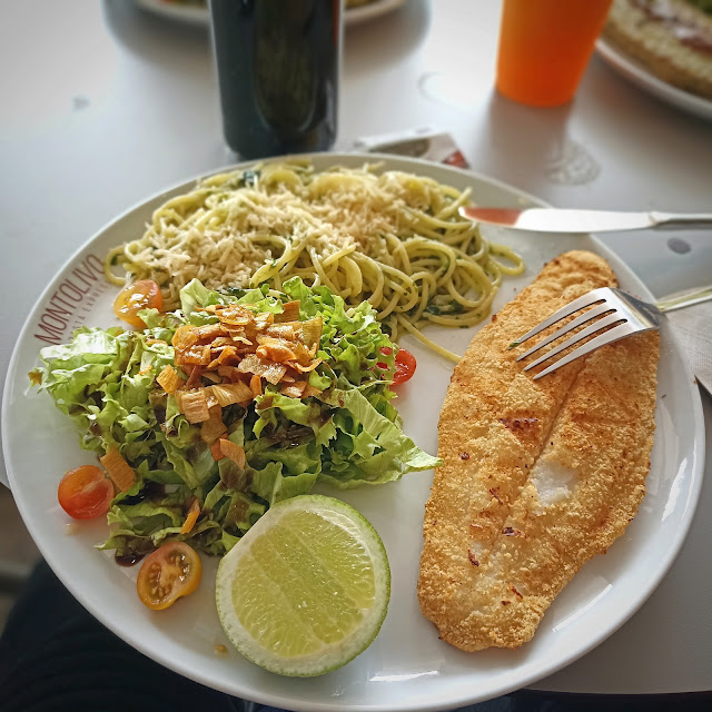 Pasta Pesto Con Pescado