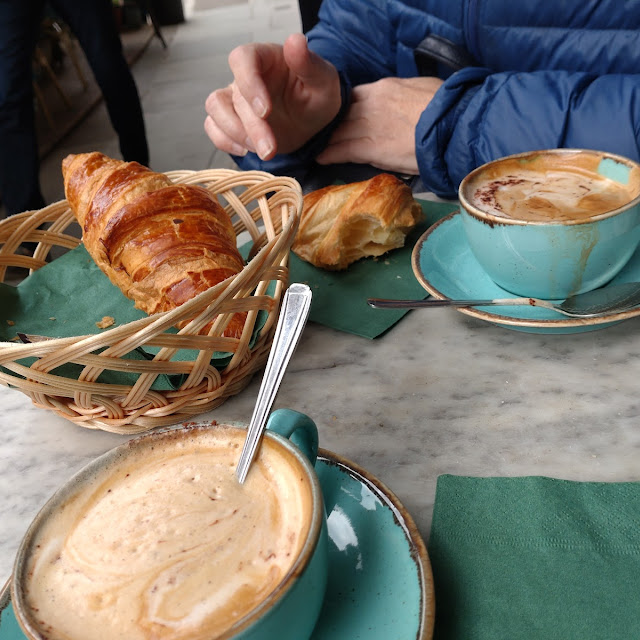 Croissant and Cappuccino