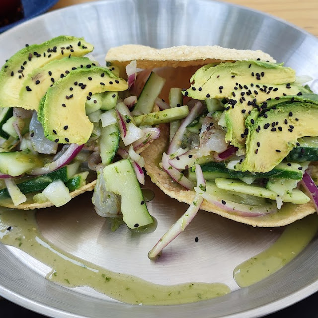 Tostadas de Aguachile de Camarón