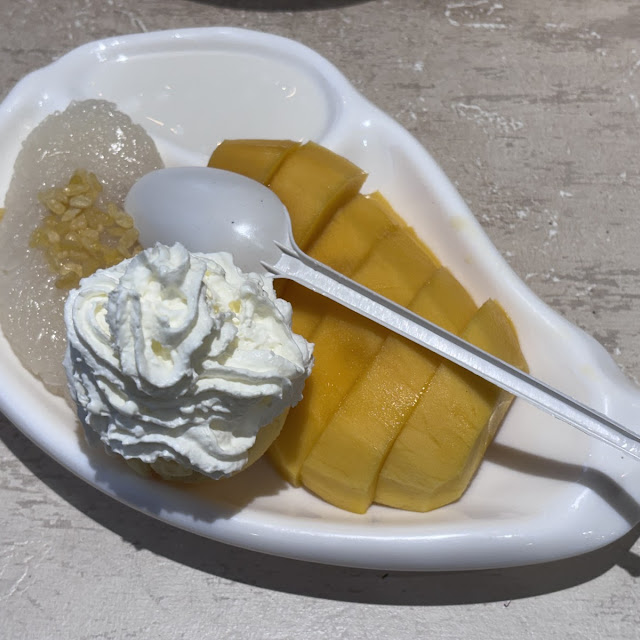 Mango Sticky Rice with Ice Cream