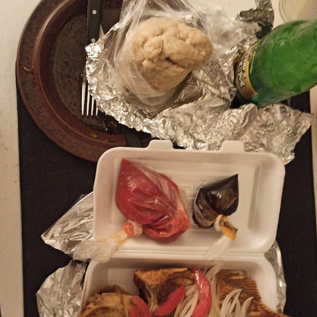 Banku with Tilapia Fish