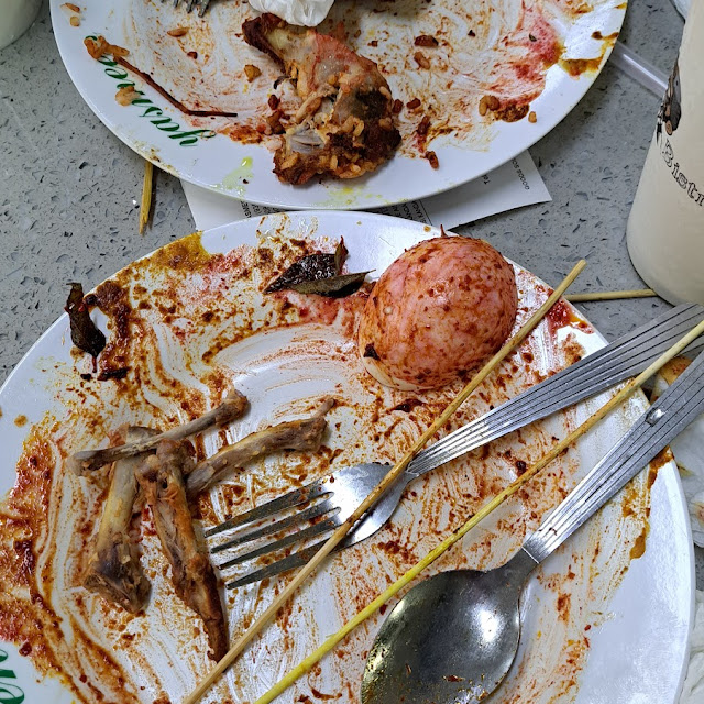 Nasi Kandar Ayam Goreng Yang Sudah Habis Dimakan