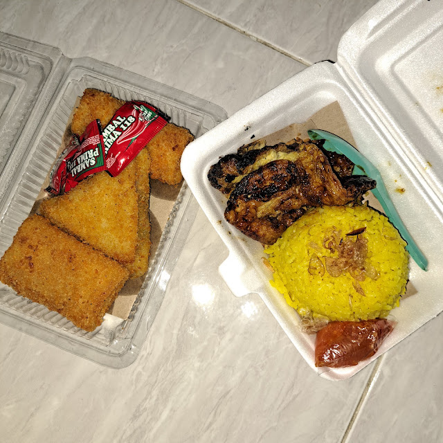 Nasi Kuning Telor Bakar