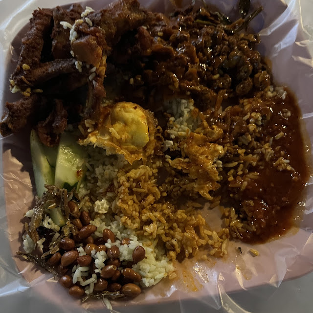 Nasi Lemak with Sambal Ayam