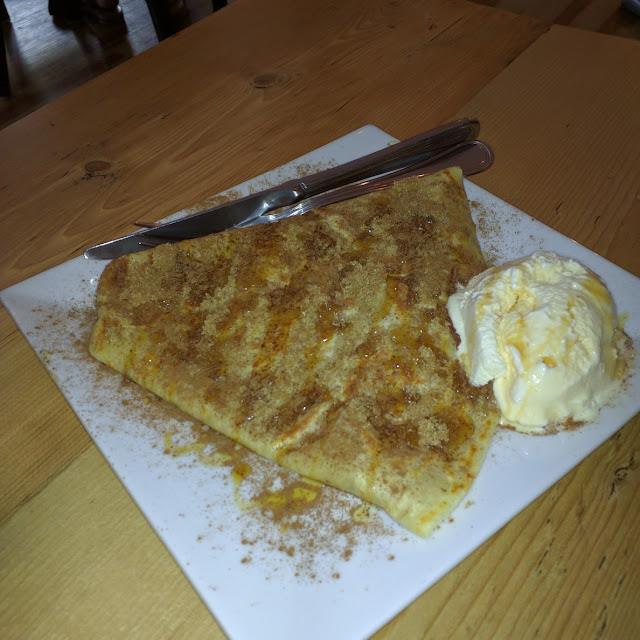 Apple Pie Crepe a La Mode