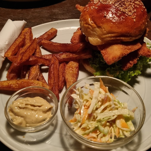 Burger and Coleslaw