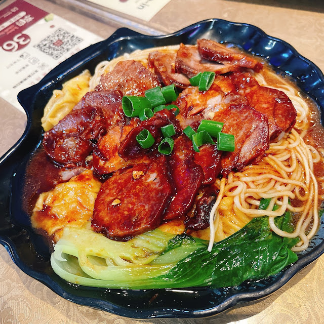 叉烧烧鸭面 bbq pork & roast duck noodles