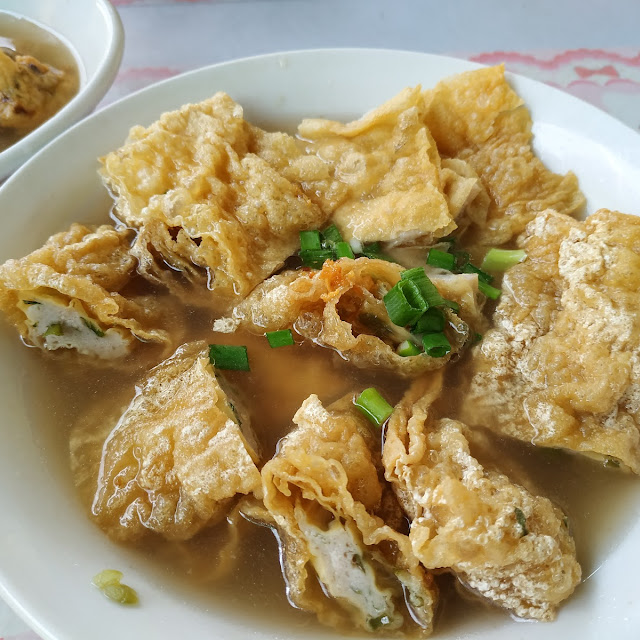 Fried Bean Sheets with Fish Paste