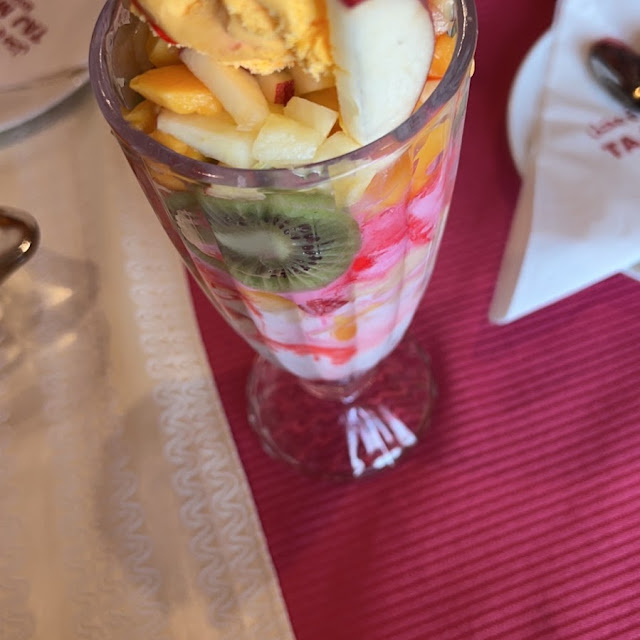 Fruit Salad with Ice Cream