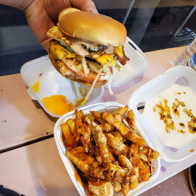 Phat-Tee Burger and Fries