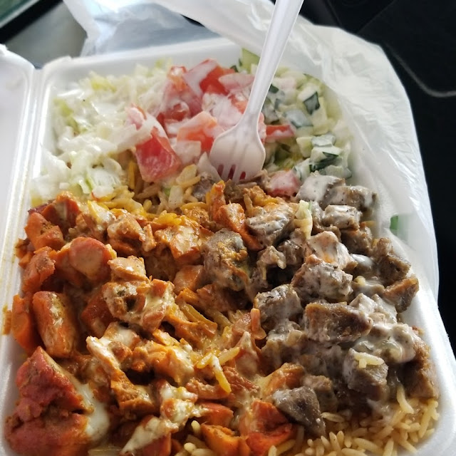 Chicken and Lamb over Rice