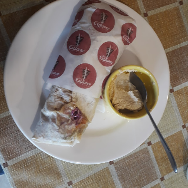 Kebab Vegetariano Com Meia Porção de Homus