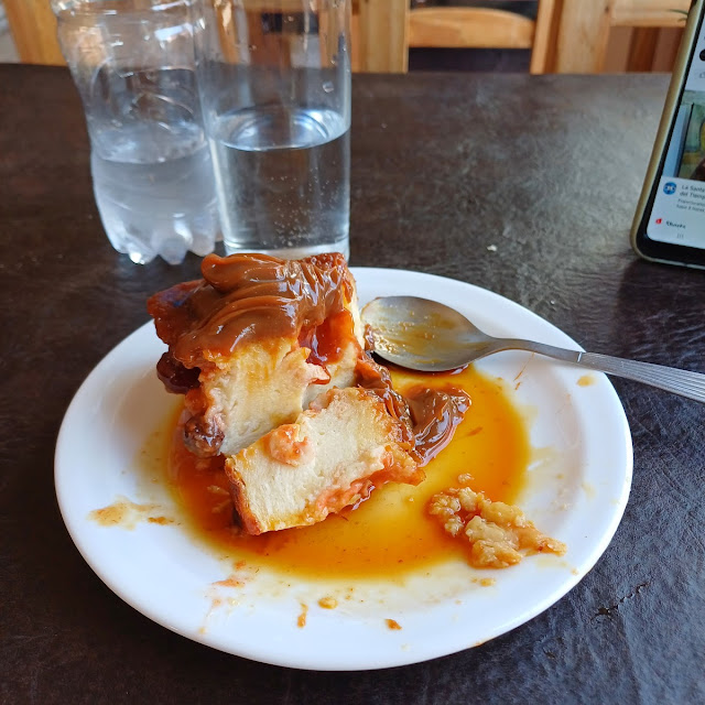 Budin de Oan Casero Con Quinotos Y Dulce de Leche