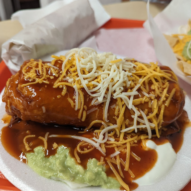 Enchilada Sauce Inside the Burrito
