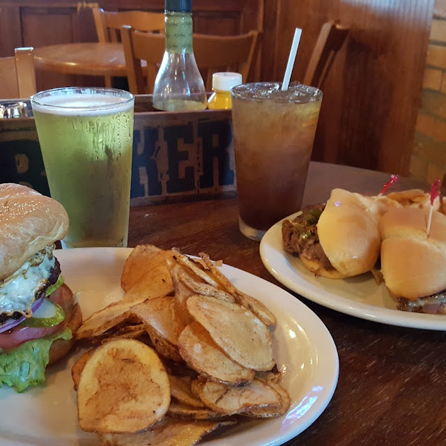 Paddy Burger and Tater Tots