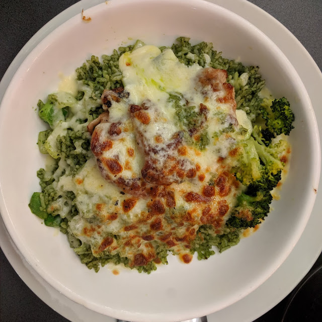 Cheese Baked Pesto Rice