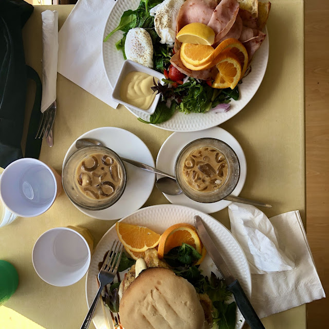 Grilled Chicken Breast Burger and Eggs Benedict