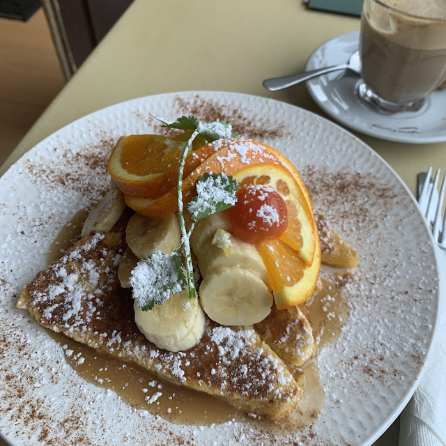 French Toast with Banana and Maple Syrup