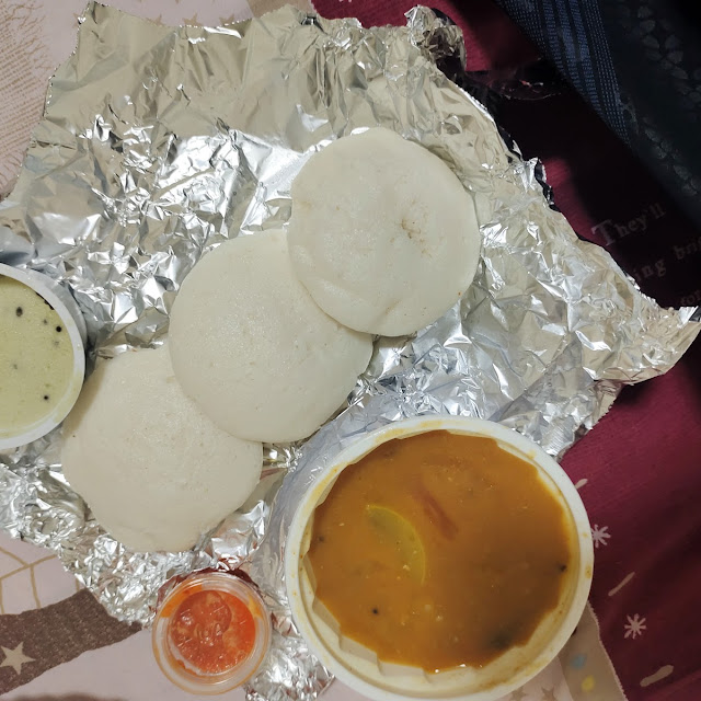 Break Fast Idli Samber Coconut Chutney