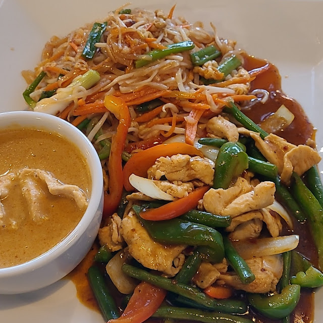 Massaman Curry Pad Thai and Chicken Curry