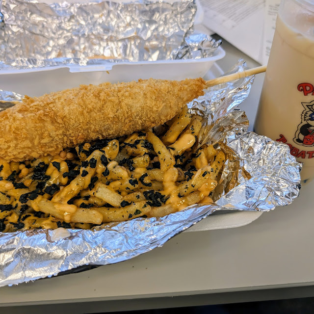 Korean Corn Dog with Fries