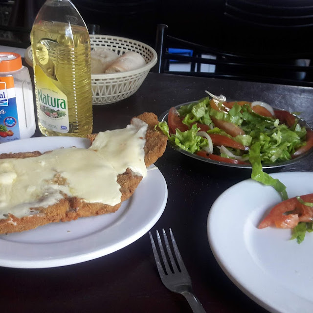 Milanesa Napolitana Con Ensalada Mixta