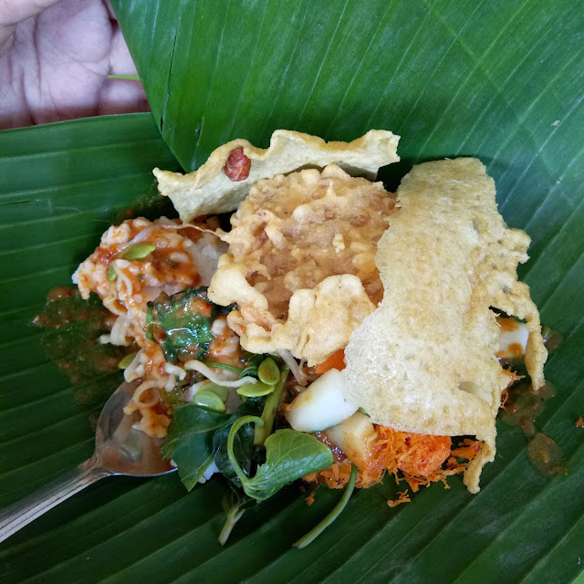 Pecel Contong Tempe Goreng