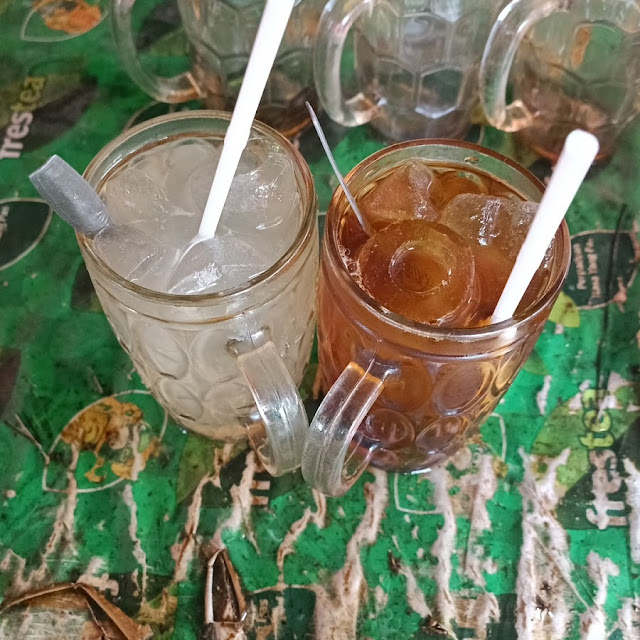 Ice Orange and Ice Tea