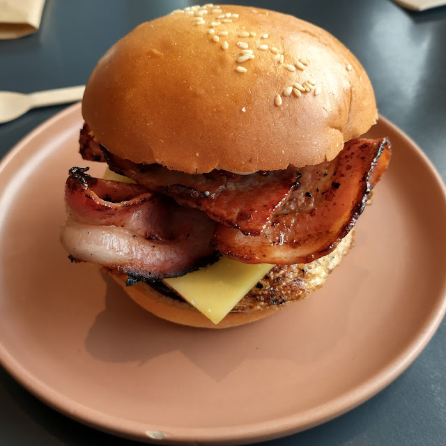 Bacon Egg and Cheese Burger