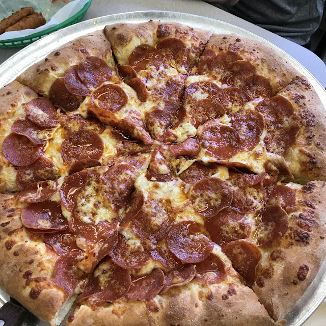 Large Stuffed Crust Pizza with Extra Cheese and Extra Pepperoni