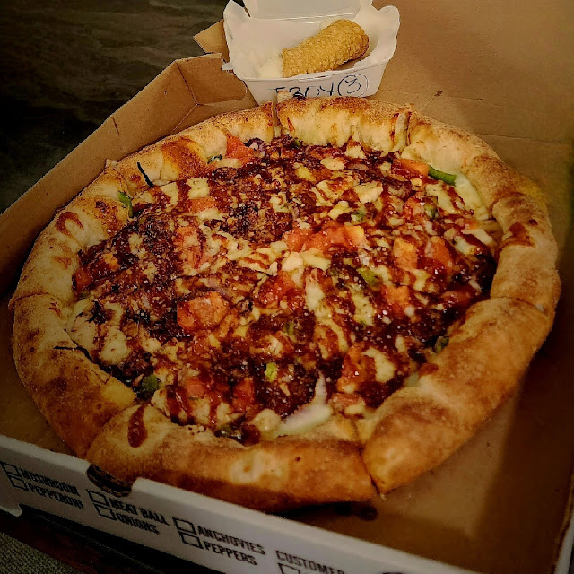 BBQ Chicken Pizza and Cannoli