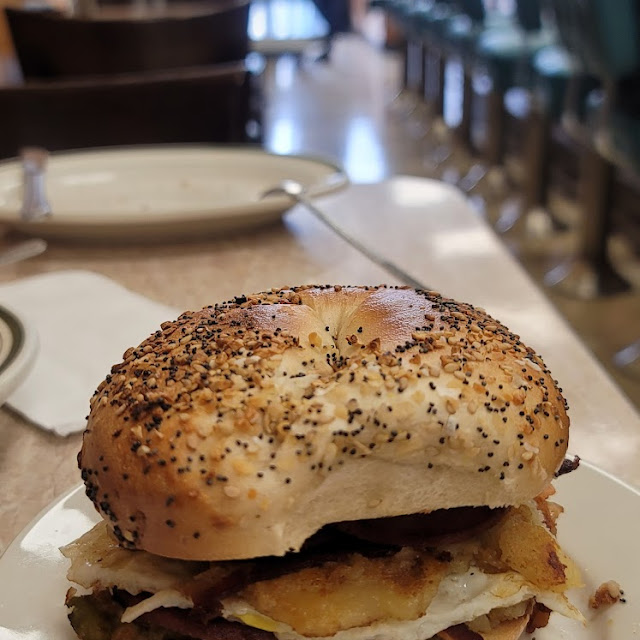 Everything Bagel Turkey Bacon and Egg