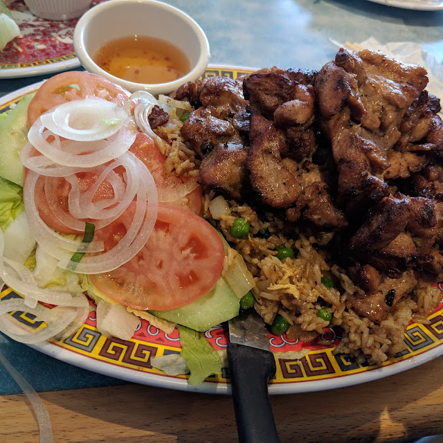 Grilled Chicken with Fried Rice