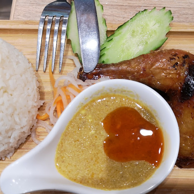 Roast Chicken with Rice and Curry