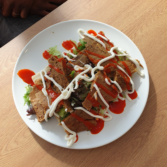 Seitan Kebab on Pitta