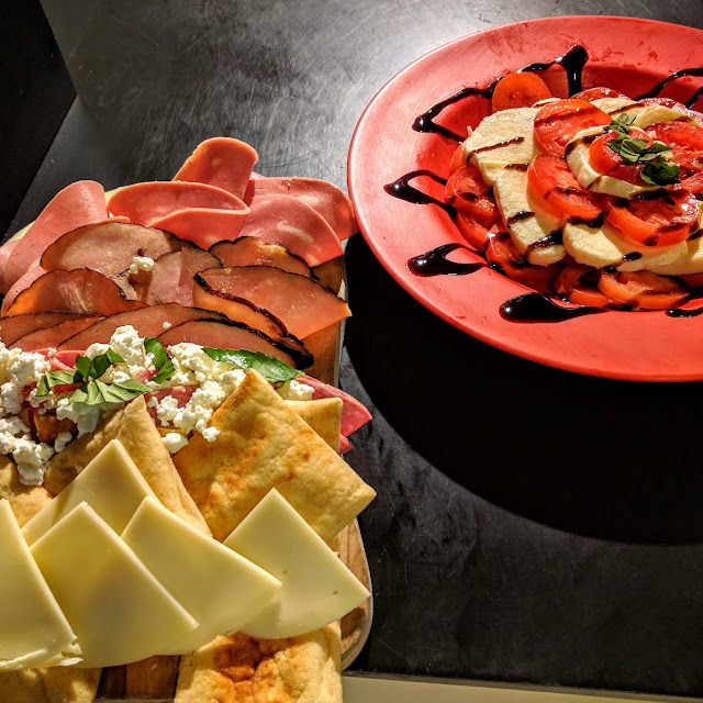 Italian Meat Plate with Tomato Bruschetta