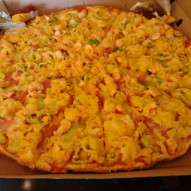 Jamón Camarón Chile Güero Y Pimiento