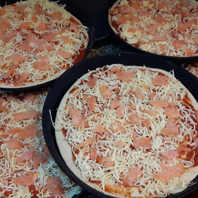 Pizza Mit Räucherlachs