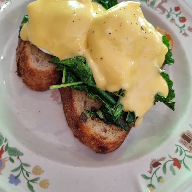Eggs Benedict with Sauteed Greens