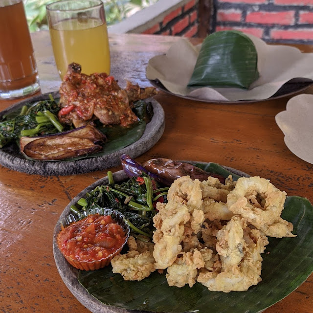 Cumi Plecing Kangkung