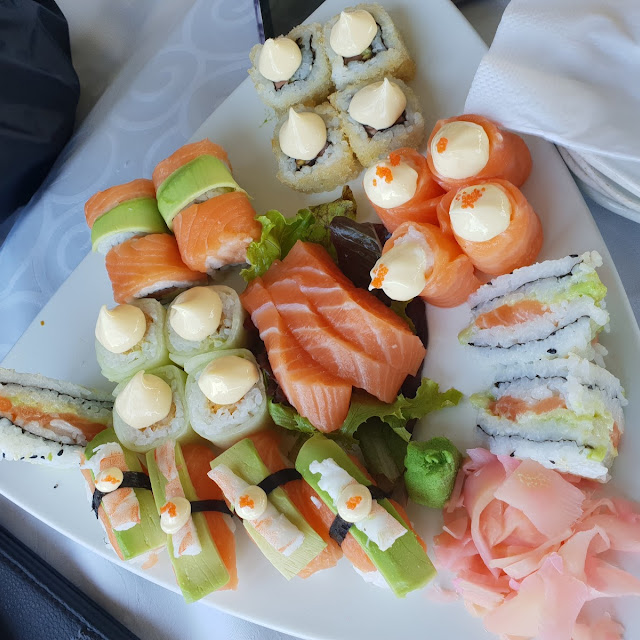 Salmon Sushi Platter