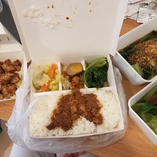 Minced Pork Bento Fried Chicken