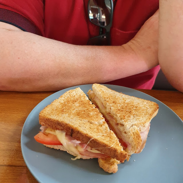 Ham Cheese Tomato Toasted Sandwich