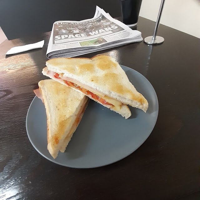 Toasted Ham and Cheese Sandwich