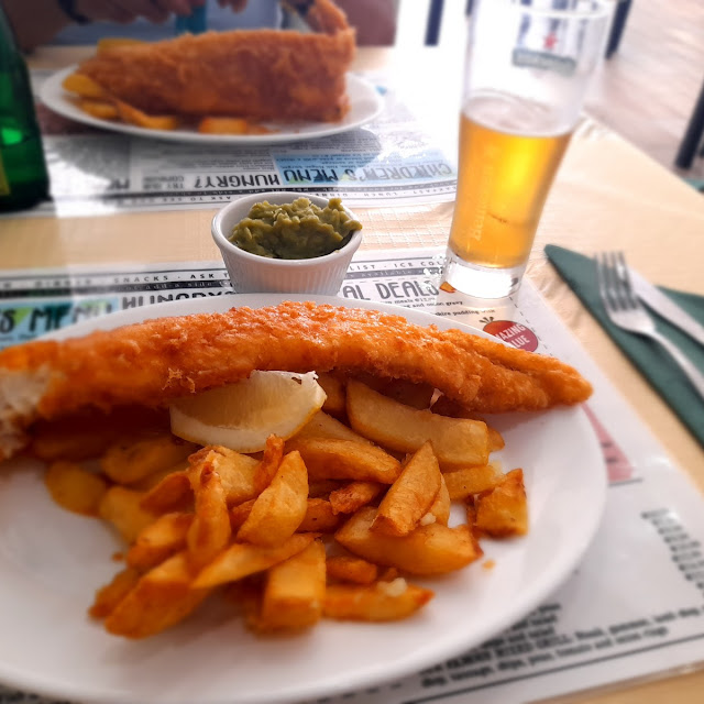 Fish and Chips Mushy Peas Special Curry Sauce